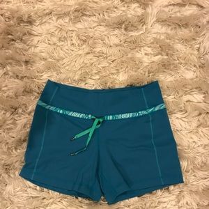 Lululemon turquoise shorts RARE